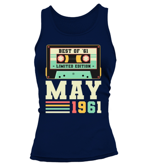 60th Birthday May Gift Vintage 1961 60 Years Tank top Woman