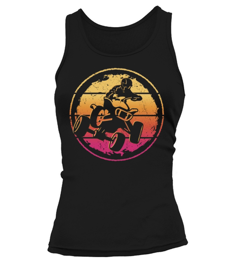 ATV Biker Vintage Motocross 4 wheeler Quad Tank top Woman