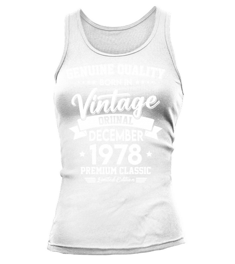 Born In December 1978 Original Vintage Tank top Woman