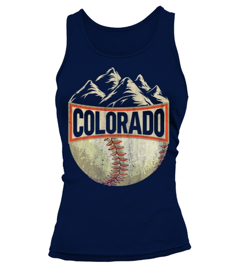 Colorado Baseball Vintage Rocky Mountains T shirt Tank top Woman