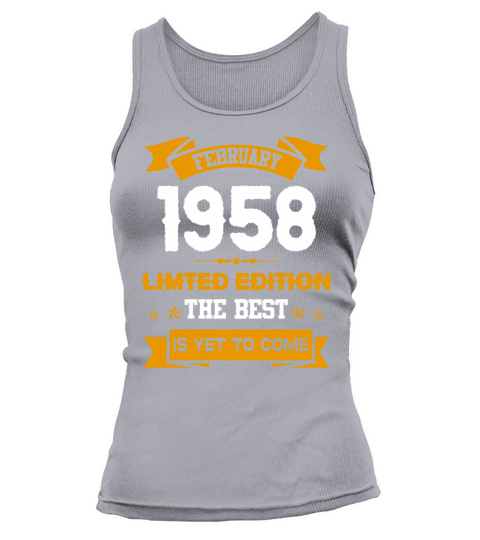 February 1958 Birthday Surprise Tank top Woman