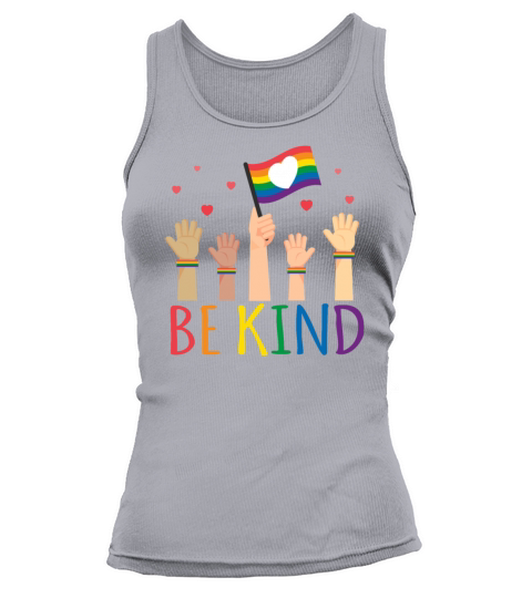 Funny Quote Be Kind Sign Language Talking LGBT Tank top Woman