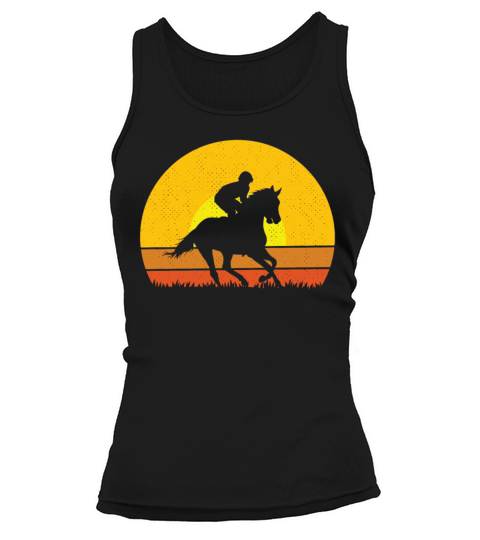 Girl Horse Riding Vintage Retro Tank top Woman