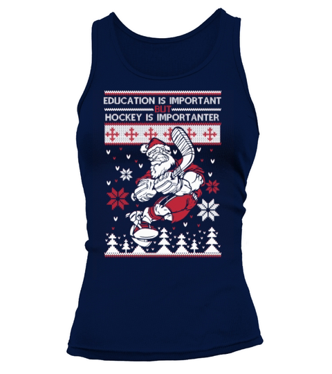 Hockey-Hockey is more important than education Tank top Woman