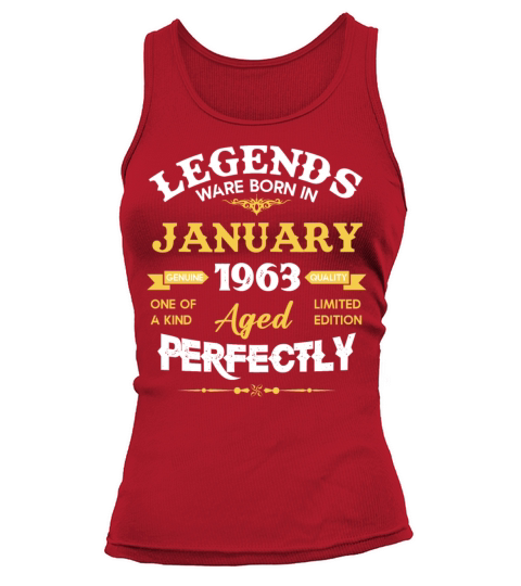 January 1963 Vintage Birthday Present Tank top Woman