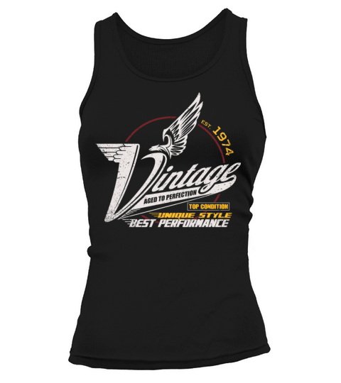 Vintage 1974 birthday year 1974 Men Women Gift Tank top Woman