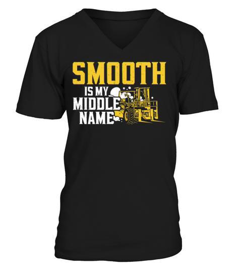 Certified Forklift Truck Operator V-Neck T-shirt
