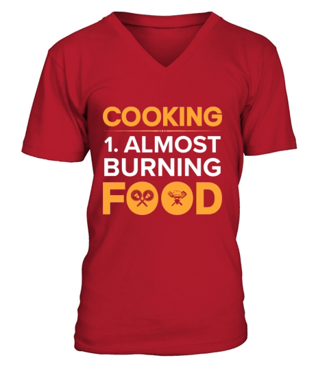 Kitchen Chef Quote Gift Funny Cooking V-Neck T-shirt