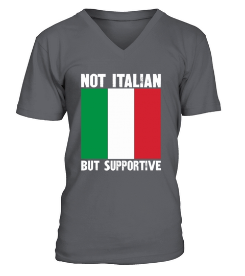 Not Italian But Supportive V-Neck T-shirt
