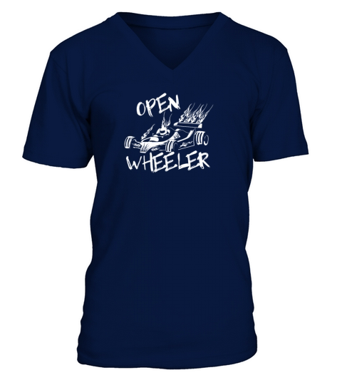 Open Wheeler Racecar Design for Sportscar Lovers V-Neck T-shirt