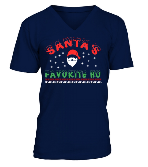 Santa Favourite Ho V-Neck T-shirt