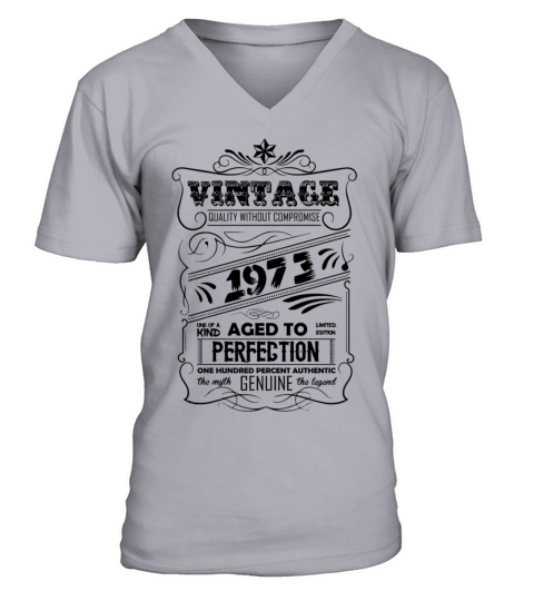 Vintage Aged To Perfection 1973 V-Neck T-shirt