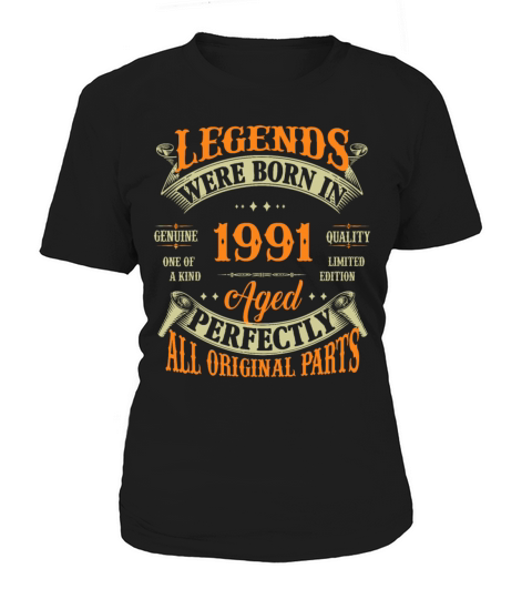 31st Birthday Vintage Legends Born In 1991 31 Year Women's T-Shirt
