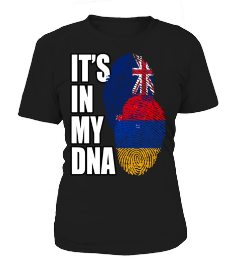 Armenian And New Zealand Mix Heritage DNA Flag Women's T-Shirt