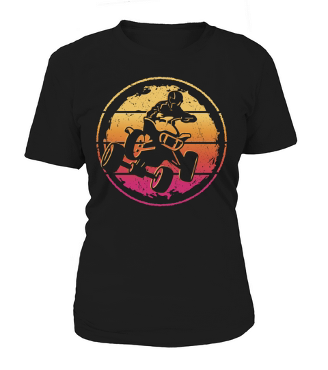 ATV Biker Vintage Motocross 4 wheeler Quad Women's T-Shirt