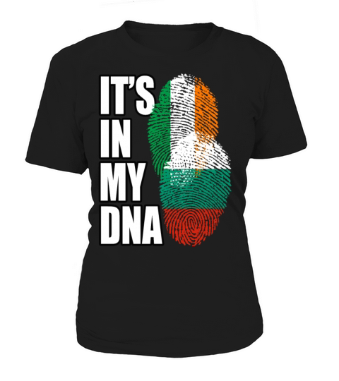 Bulgarian And Irish Mix Heritage DNA Flag Women's T-Shirt
