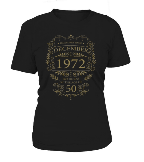 Funny sayings for 50th birthday December 1972 Women's T-Shirt