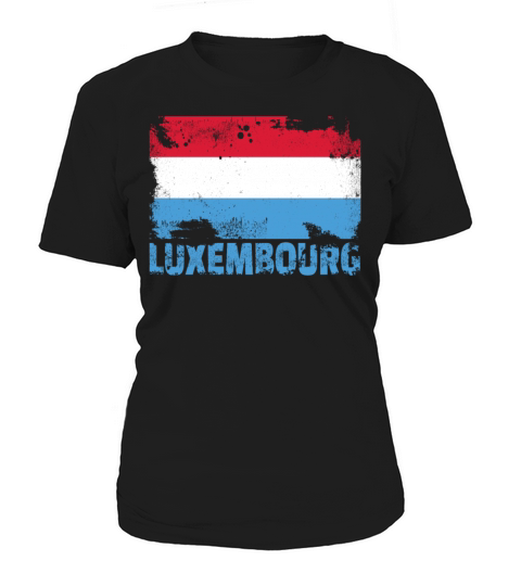Luxembourg Flag Vintage Distressed Europe Grunge T Women's T-Shirt