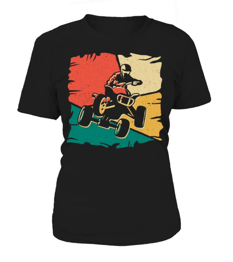 Quad Biker Vintage Offroad 4 wheeler ATV Women's T-Shirt