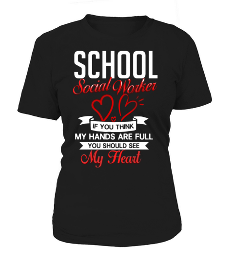 School Social Worker Quotes Appreciation Office Women's T-Shirt