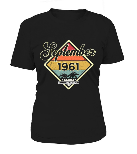 Vintage 60th Birthday September 1961 Sports Gift Women's T-Shirt
