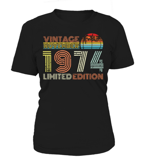 Vintage November 1974 Palm Gift Women's T-Shirt