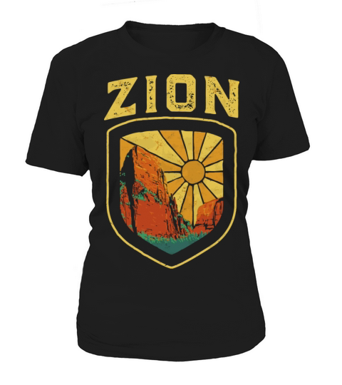 Zion National Park Utah Retro Vintage Women's T-Shirt