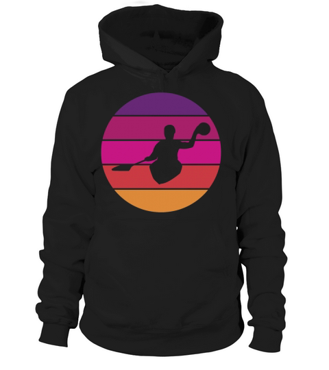 Canoe Polo - Retro - Vintage - Sunset Hoodie Unisex