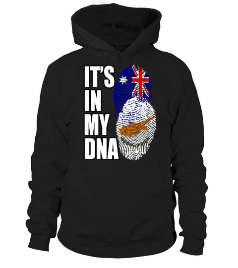 Cypriot And Australian Mix Heritage DNA Flag Hoodie Unisex