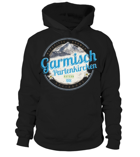 Garmisch Partenkirchen Bavaria Vintage Alps German Hoodie Unisex