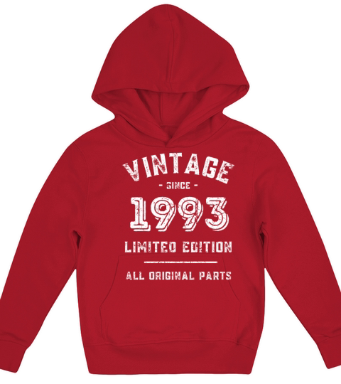 30 Years Vintage 1993 Retro 30th Birthday Kids Hoodie