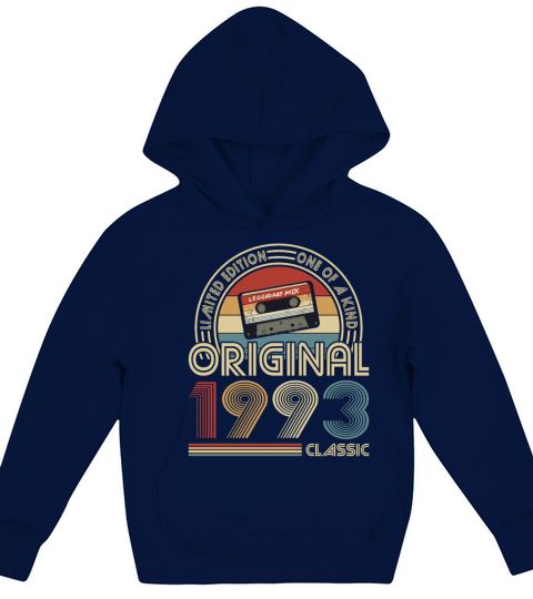 30th birthday vintage 1993 original 1993 classic Kids Hoodie