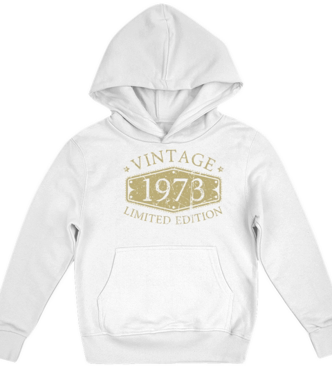 50 Years Vintage 1973 Retro 50th Birthday Kids Hoodie