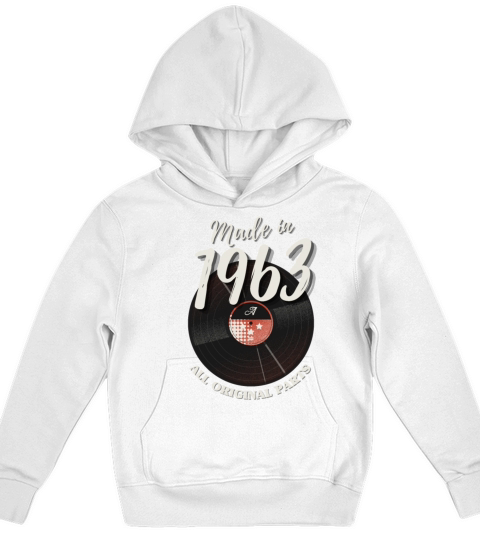 60 Years Vintage 1963 Retro 60th Birthday Kids Hoodie