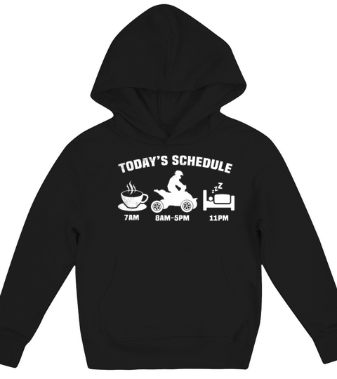 all terrain vehicles todays schedule coffee lover Kids Hoodie