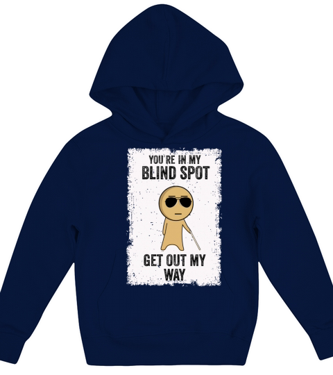 Blind Blindness Awareness Visually Impaired People Kids Hoodie