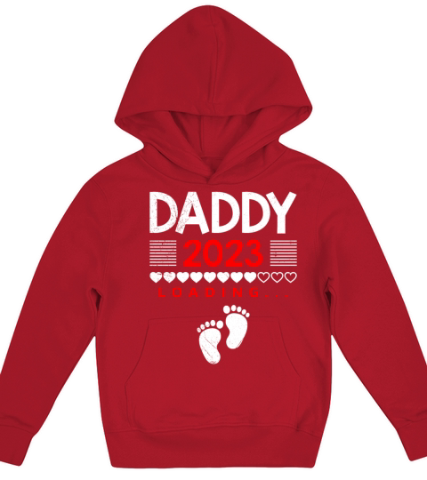 Daddy 2023 loading dad-to-be 2023 Kids Hoodie