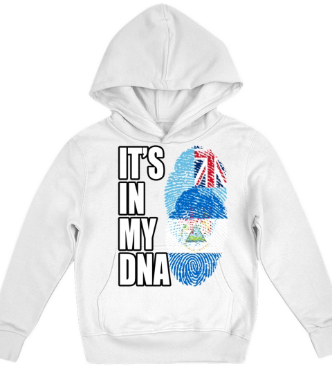 Fijian And Nicaraguan Mix Heritage DNA Flag Kids Hoodie