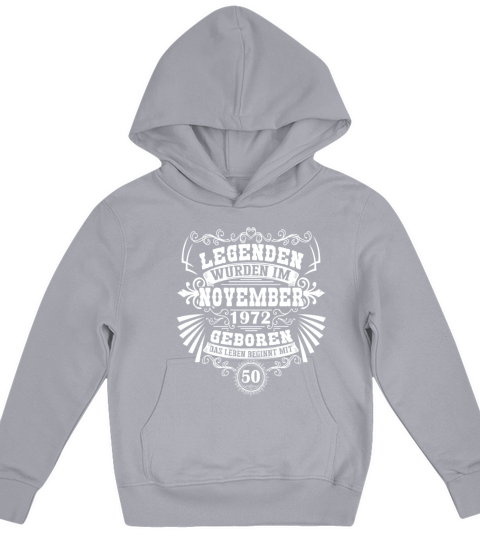 Funny sayings for the 50th birthday November1972 Kids Hoodie