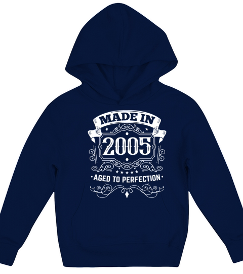 Made in 2005 vintage birthday Kids Hoodie