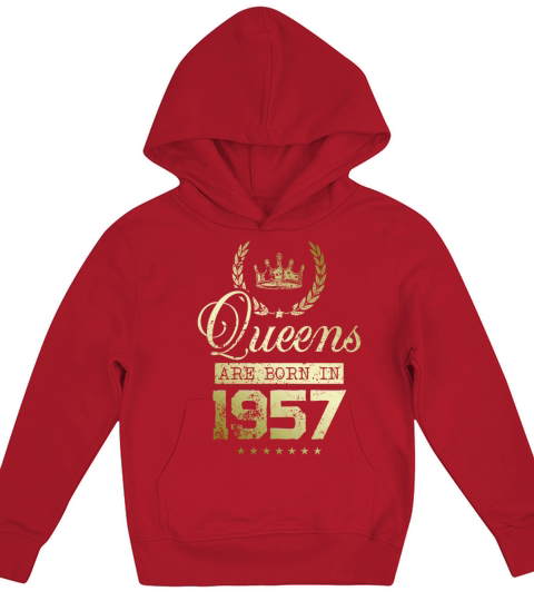 Queens born in 1957 Kids Hoodie