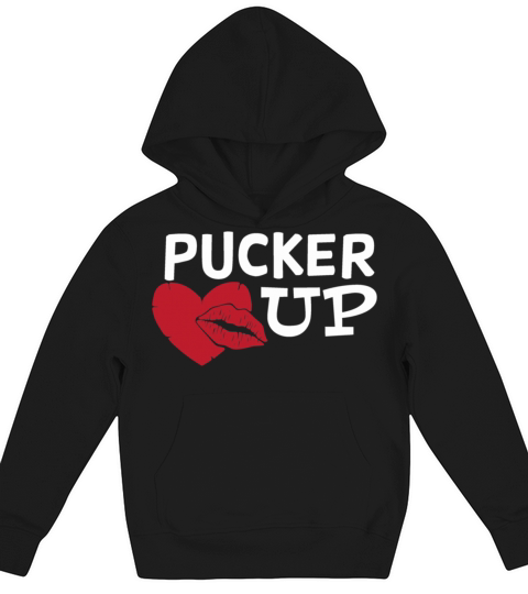Valentimes Day Pucker Up Lips Valentine Day Gift81 Kids Hoodie