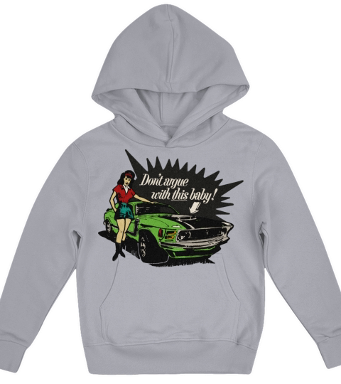 Vintage Muscle Car Driver Kids Hoodie