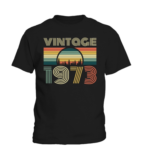 1973 Vintage born in Retro age Birthday gift idea Kids T-Shirt