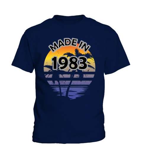 40th birthday vintage 1983 made in 1983 Kids T-Shirt