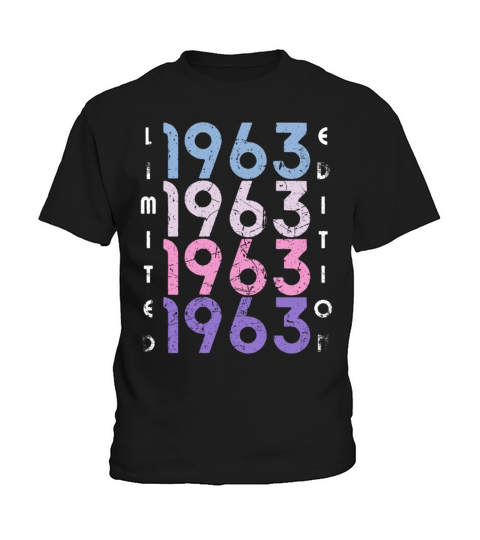 60 Years Vintage 1963 Retro 60th Birthday Kids T-Shirt