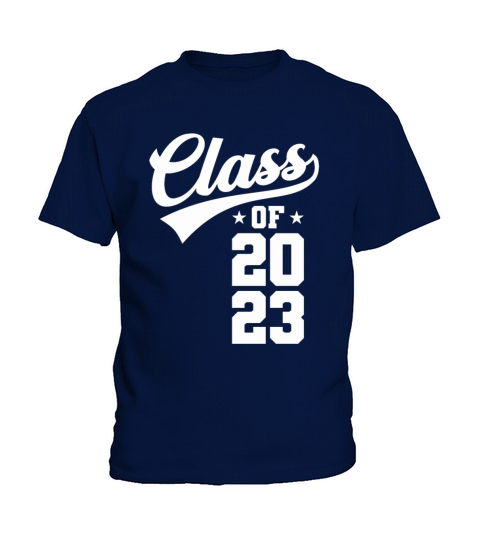 Class Of 2023 Senior 23 Graduation Vintage School Kids T-Shirt