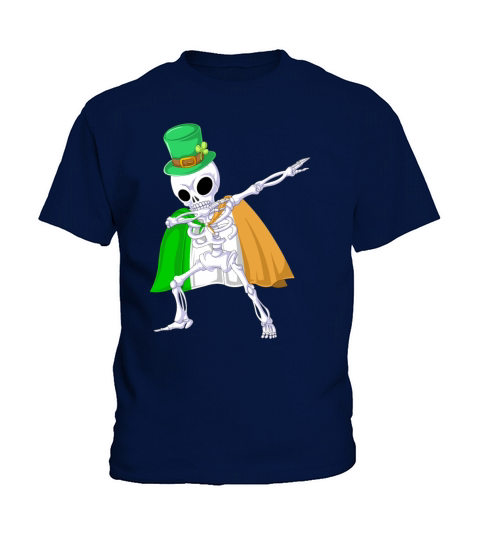 dabbing skeleton st patricks day Kids T-Shirt