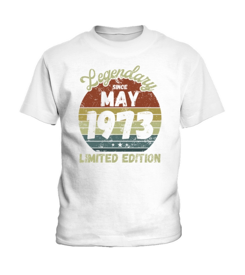 May 1973 - Vintage Birthday Present Kids T-Shirt
