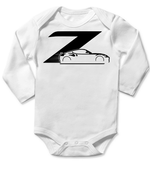 370Z Silhouette Fairlady Fast Sportscar Tuner Gift Long Sleeve Baby One-Piece